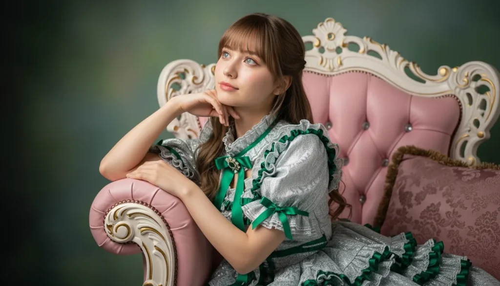 コスプレをしているユニバースインターナショナルの女性会員のポートレート