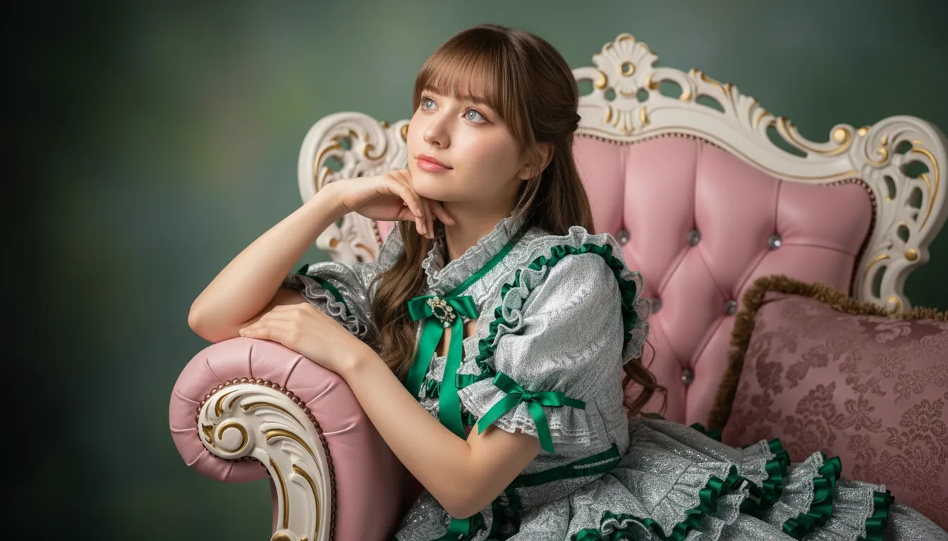 コスプレをしているユニバースインターナショナルの女性会員のポートレート