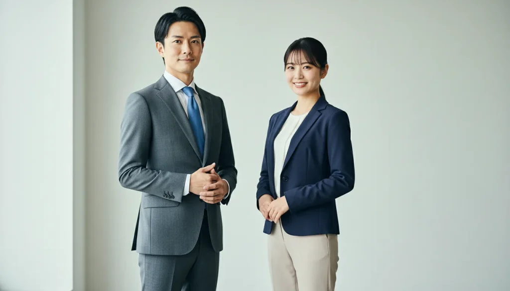 ユニバース倶楽部梅田支店の伍島さんと美咲さんのポートレート
