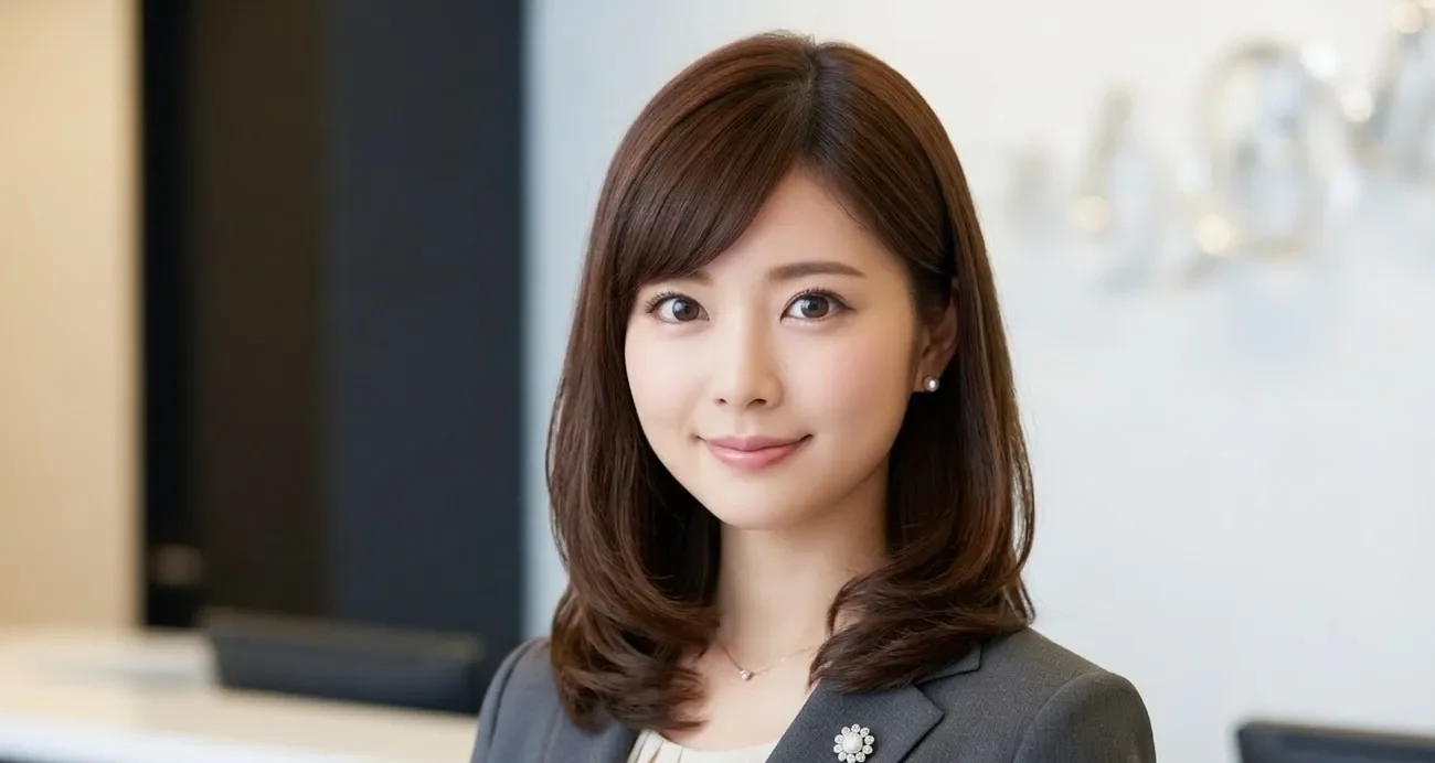 受付嬢の琴葉さんのポートレート