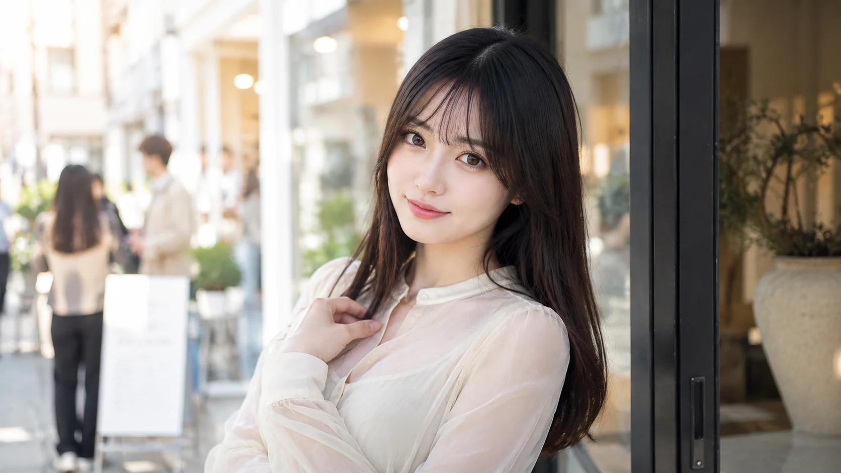 Fカップの女子大学院生の佐都さんのポートレート