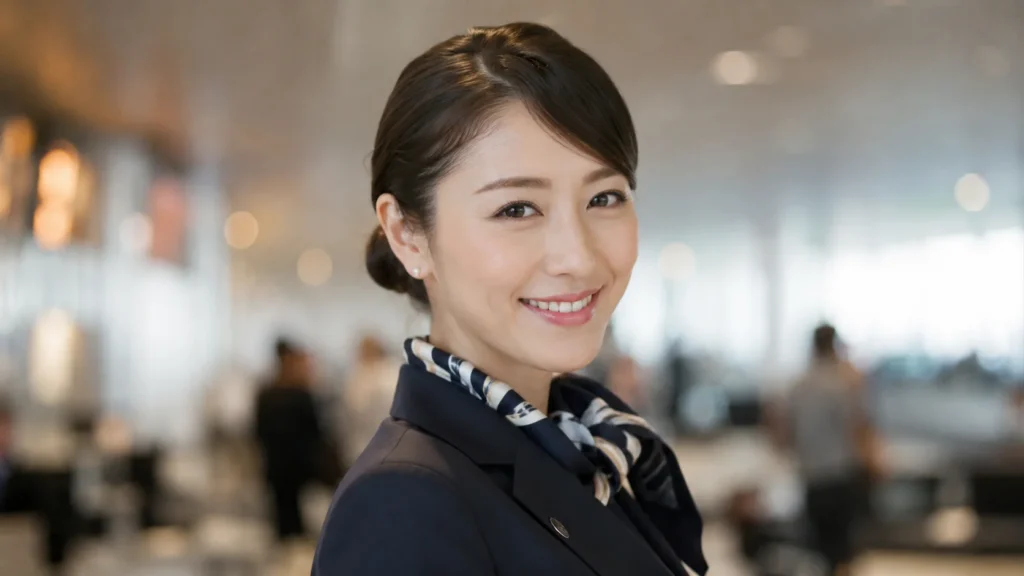 元CAの純子さんのポートレート