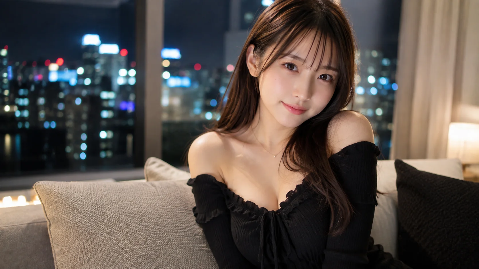 交際クラブに登録しているアルバイトのゆなさんのポートレート